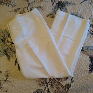 NWOT White Linen Blend Pants